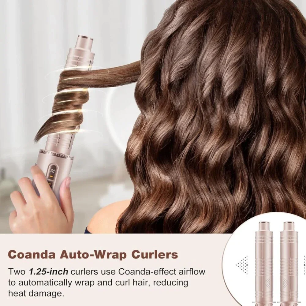 7 MAGIC || 7-in-1 Hair Styling Tools Dryer Brush Air Wrap attachments case - NEW - Picture 6 of 9